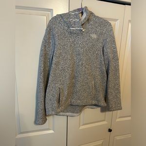 Gray north face hoodie